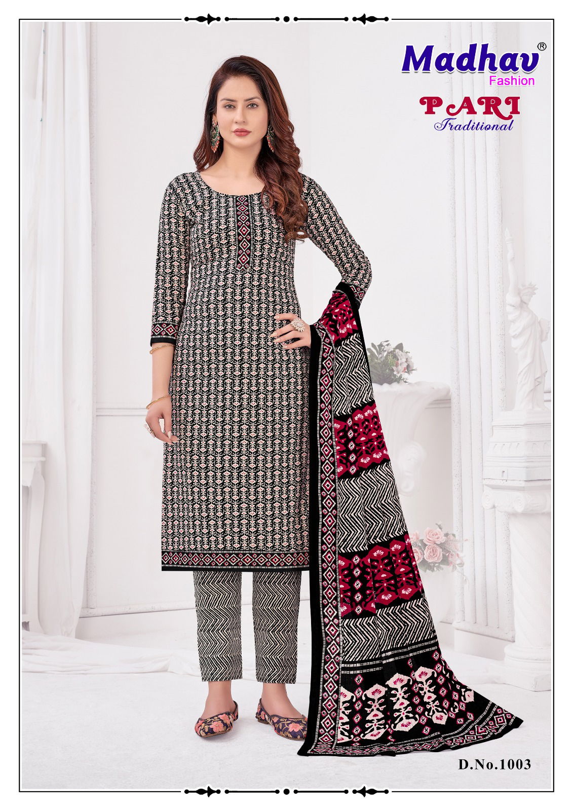 Madhav Pari Traditional Vol 1 Printed Cotton Dress Material
